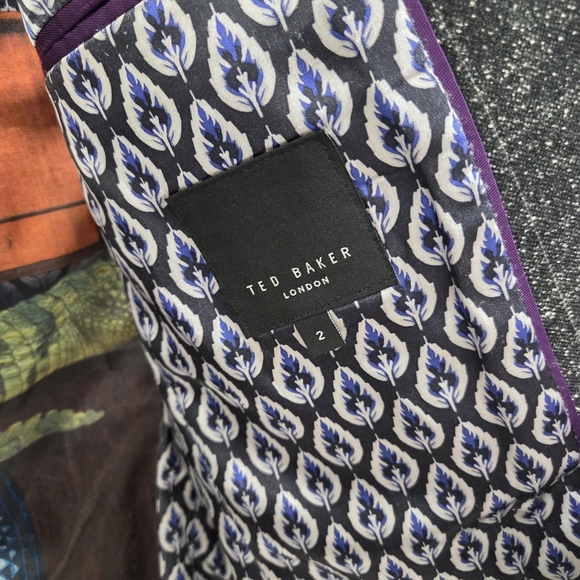 Ted Baker Mens Wool 2 Button Classic Blazer Size 2 36 US Career Office Designer - Picture 10 of 16